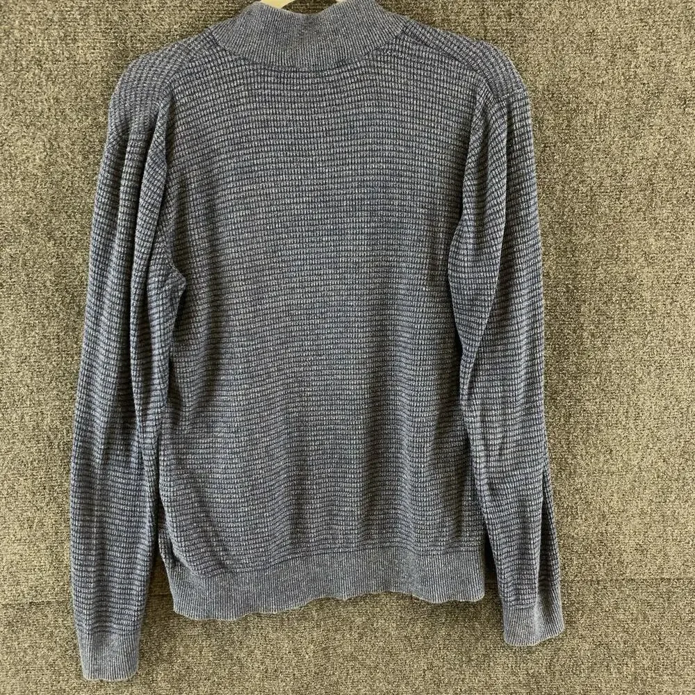 EXPRESS Men’s Jacket Sweater Knit Full Zip Long Sleeve Blue Size Small